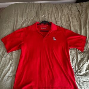 Ole Miss Cutter & Buck Vibrant Red Polo Shirt